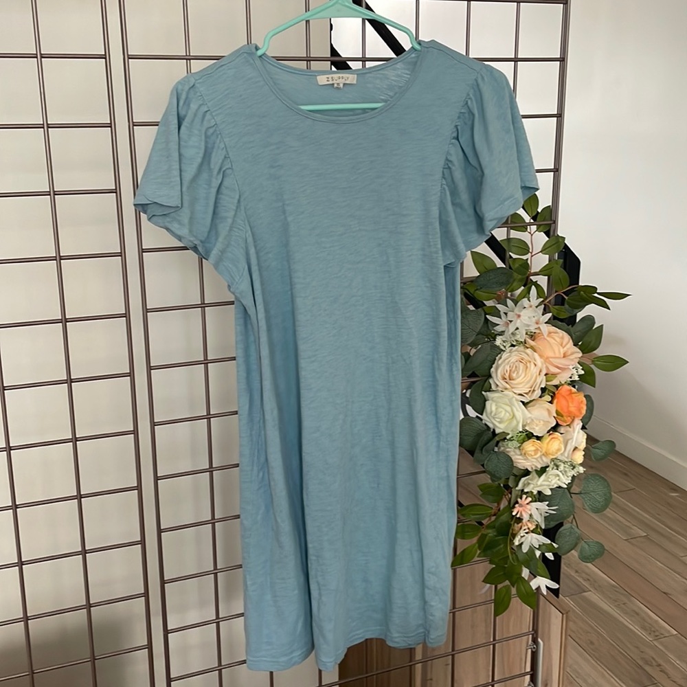 Zsupply flutter sleeve t shirt dress